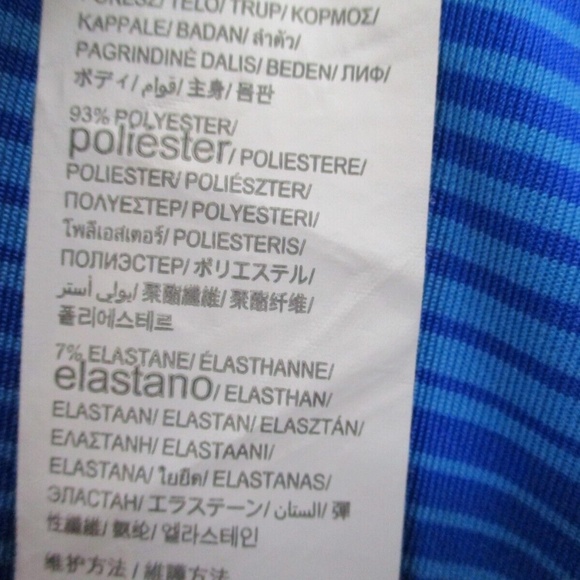 Under Armour Coldblack Mens XXL Blue Stripe Short Sleeve Loose Golf Polo Shirt - Picture 9 of 11